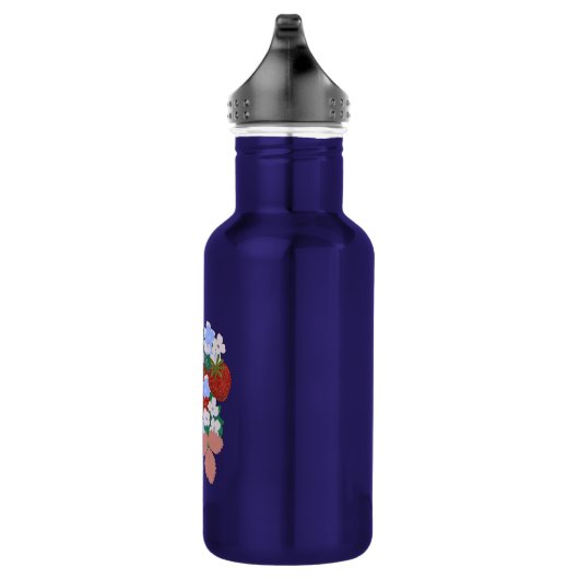 Erdbeerernte Edelstahlflasche (Rechts)