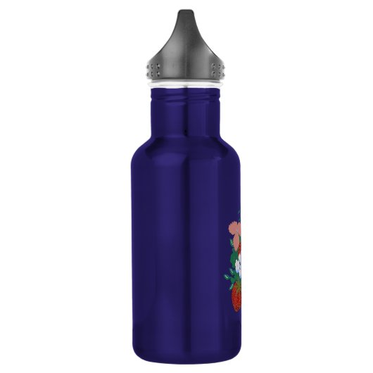 Erdbeerernte Edelstahlflasche (Links)