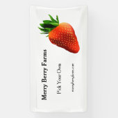 Erdbeerfarm Banner (Vertikal)