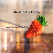 Erdbeerfarm Fensteraufkleber (Blatt 2)