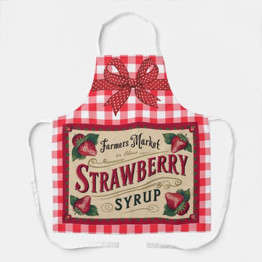 Erdbeerfarm Schürze (Vorderseite)