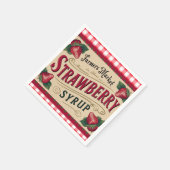 Erdbeerfarm Serviette (Ecke)