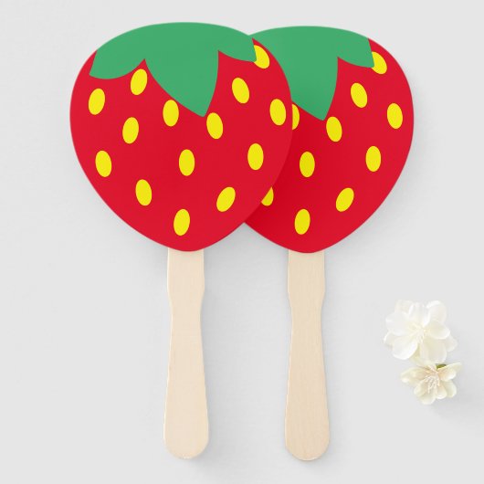 Erdbeerfavoriten Fächer (Vorne und Hinten)