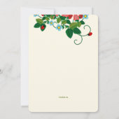 Erdbeerfeld-Einladung Einladung (Rückseite)