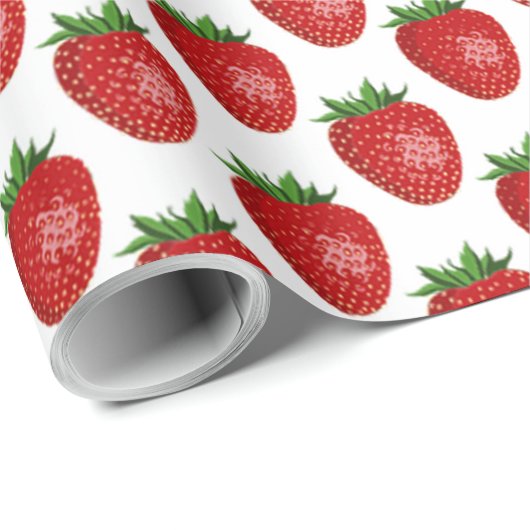 Erdbeerfeld Geschenkpapier (Rolleneckpunkt)