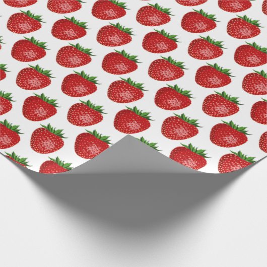 Erdbeerfeld Geschenkpapier (Ecke)
