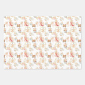 Erdbeerfeld-Kinderzimmer für Babytrappe Geschenkpapier Set (Vorderseite)