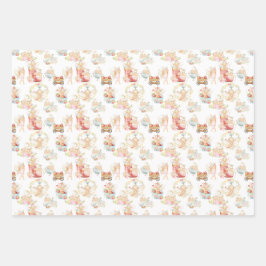 Erdbeerfeld-Kinderzimmer für Babytrappe Geschenkpapier Set