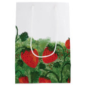 Erdbeerfeld Mittlere Geschenktüte (Rückseite)