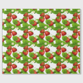 Erdbeerfelder Geschenkpapier (Flach)