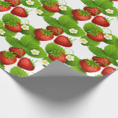 Erdbeerfelder Geschenkpapier (Ecke)