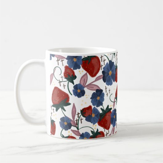 Erdbeerfelder Kaffeetasse (Links)