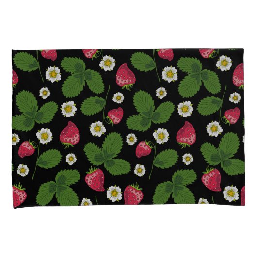 Erdbeerfelder Kissenbezug (Vorderseite-Rechts)