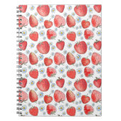 Erdbeerfelder: Sommerfrischheit Notizblock (Vorderseite)