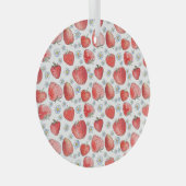 Erdbeerfelder: Sommerfrischheit Ornament Aus Glas (Vorderseite Rechts)