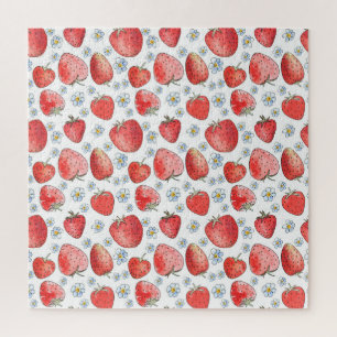 Erdbeerfelder: Sommerliche Frische Puzzle