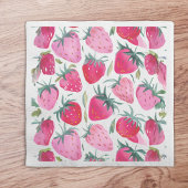 Erdbeerfelder Sommerzeit Picknick pink Serviette