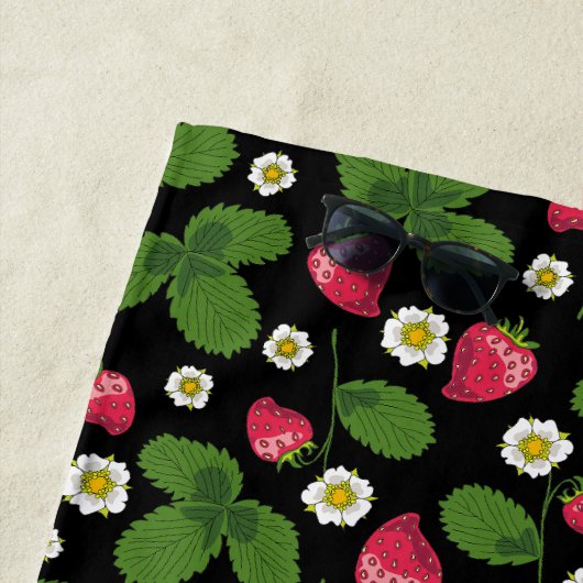 Erdbeerfelder Strandtuch (Beispiel)