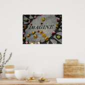 Erdbeerfelsen im Zentralpark Poster (Küche)