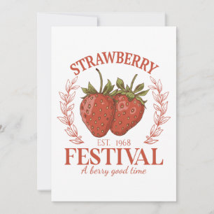 Erdbeerfest Feiertagskarte
