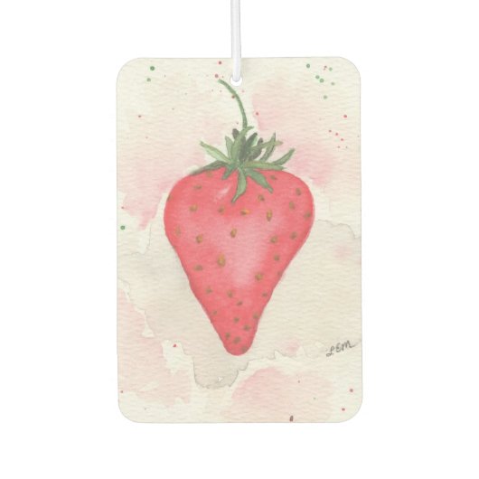 Erdbeerfrischer Autolufterfrischer (Vorderseite)