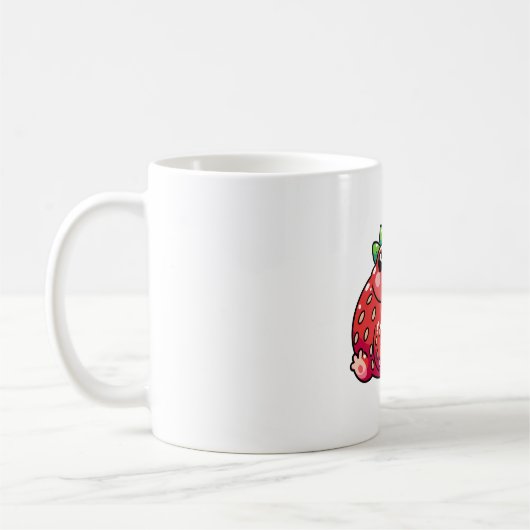 Erdbeerfrosch Kaffeetasse (Links)