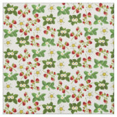 Erdbeerfrucht-Blumengewebe Stoff (Muster)