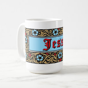Erdbeerfrucht-Blütenlaub Kaffeetasse