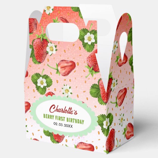 Erdbeerfrucht Geschenkschachtel (Geöffnet)