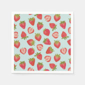 Erdbeerfrucht Serviette (Vorderseite)