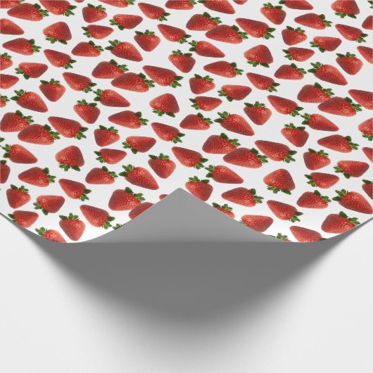 Erdbeerfruchtmuster Geschenkpapier (Ecke)