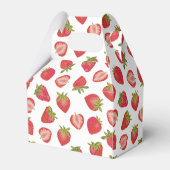 Erdbeerfruchtmuster Geschenkschachtel (Rückseite)