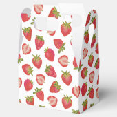 Erdbeerfruchtmuster Geschenkschachtel (Geöffnet)
