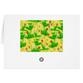 Erdbeergarten auf gelb (Rückseite Horizontal)