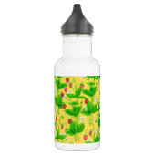 Erdbeergarten auf gelb edelstahlflasche (Links)