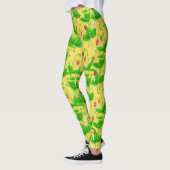 Erdbeergarten auf gelb leggings (Links)