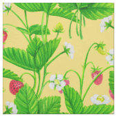 Erdbeergarten auf gelb stoff (Muster)