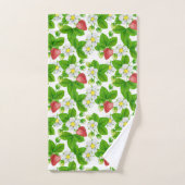 Erdbeergarten Badhandtuch Set (Handtuch)