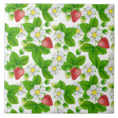 Erdbeergarten Fliese (Vorderseite)