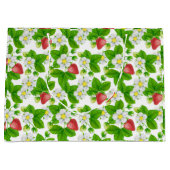 Erdbeergarten Große Geschenktüte (Vorderseite)