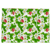 Erdbeergarten Große Geschenktüte (Rückseite)