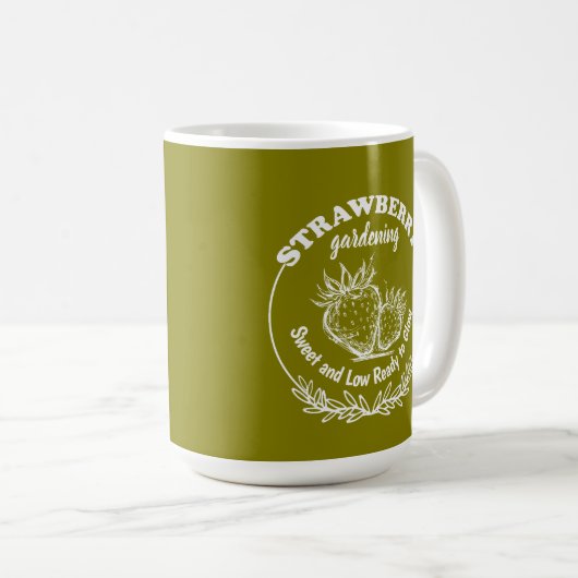 Erdbeergarten Kaffeetasse (VorderseiteRechts)