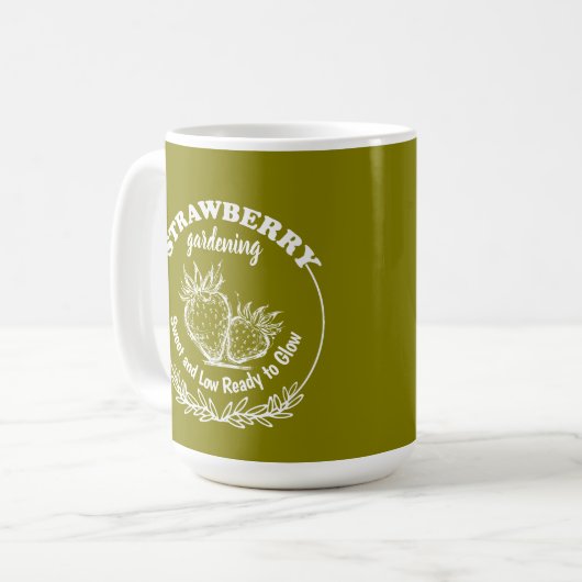 Erdbeergarten Kaffeetasse (Vorderseite Links)