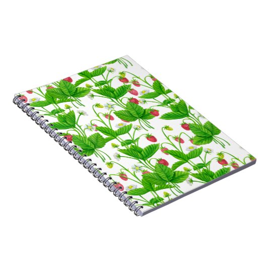 Erdbeergarten Notizblock (Rechte Seite)