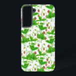 Erdbeergarten Samsung Galaxy Hülle<br><div class="desc">Ich malte Erdbeeren-Pflanze mit Aquarellen und machte dieses Muster aus meinem Gemälde.</div>