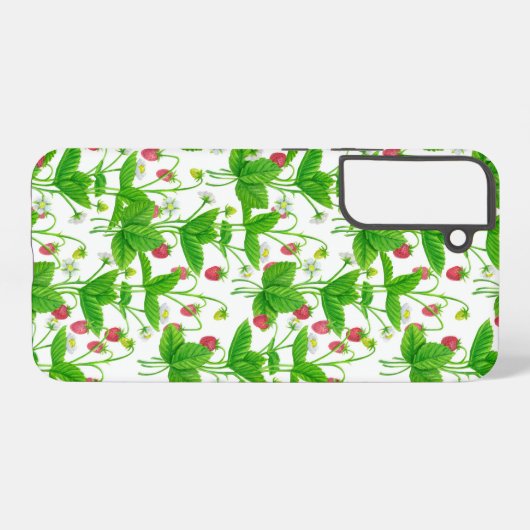 Erdbeergarten Samsung Galaxy Hülle (Rückseite (Horizontal))