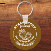 Erdbeergarten Schlüsselanhänger (Rückseite)