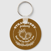 Erdbeergarten Schlüsselanhänger (Rückseite)