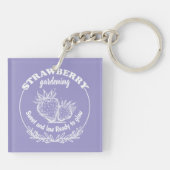 Erdbeergarten Schlüsselanhänger (Rückseite)