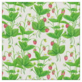 Erdbeergarten Stoff (Nahaufnahme)